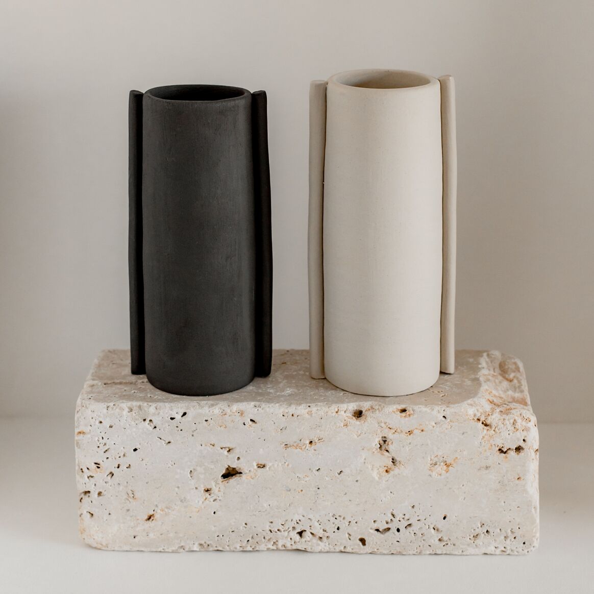 "Soliflore Line beige et noir"
