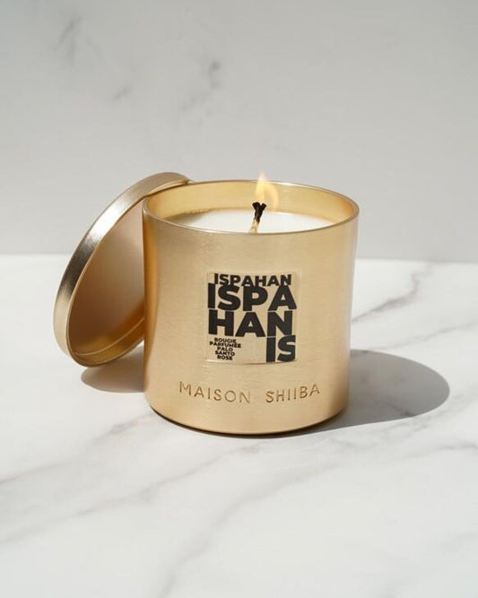 Bougie parfumée Ispahan – Rose & palo santo