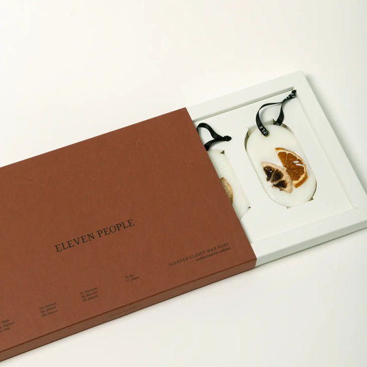 "Coffret de palets de cire parfumée – Bergamote, néroli et ambre"