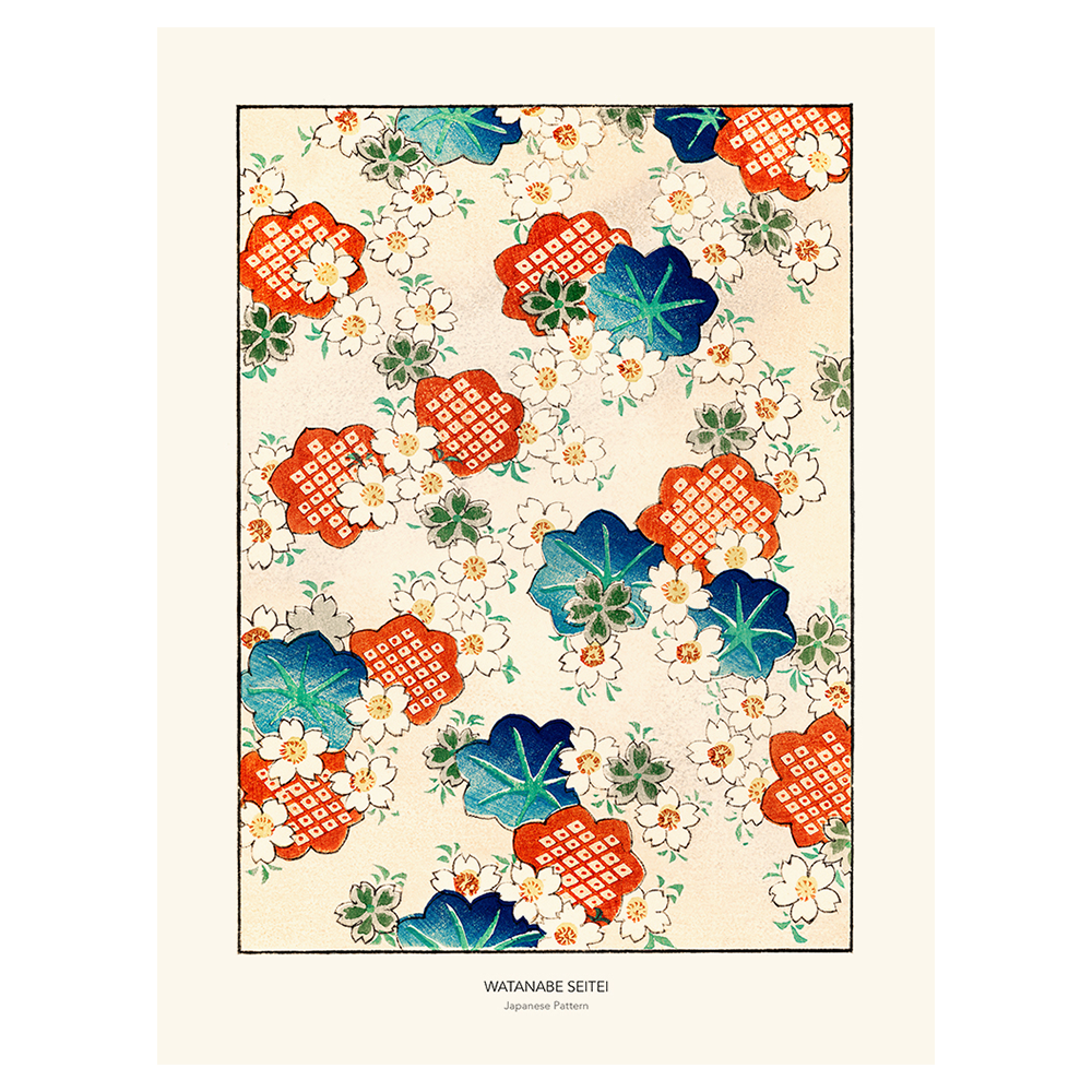 Affiche "Japanese Pattern 9" par Watanabe Seitei