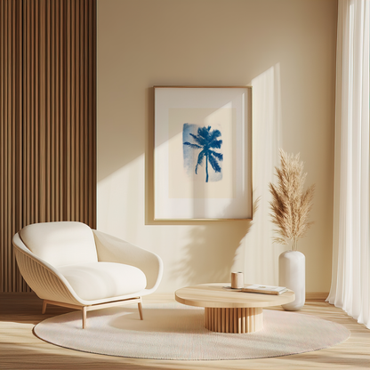Coffret "Bleu Tropical" - Trio d'affiches cyanotype