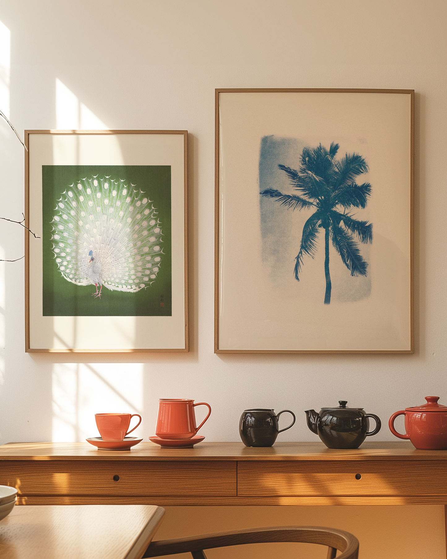Affiche cyanotype "Palmier de Guadeloupe" par Audrey Coppens