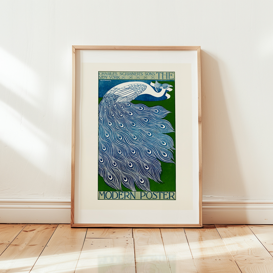 "Affiche vintage "Peacock" par Will Bradley (1895)"