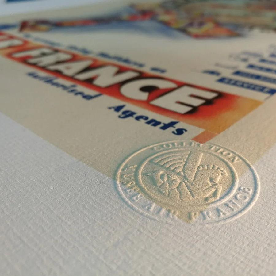 Reproduction affiche vintage Air France Paris-Mexico (1955)