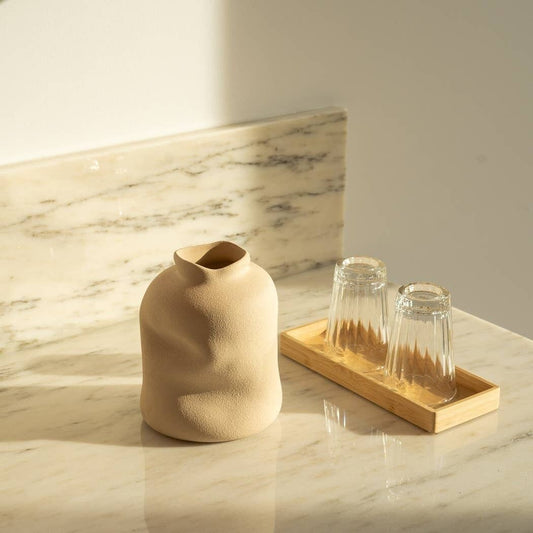 "Vase Dune Beige Petit"