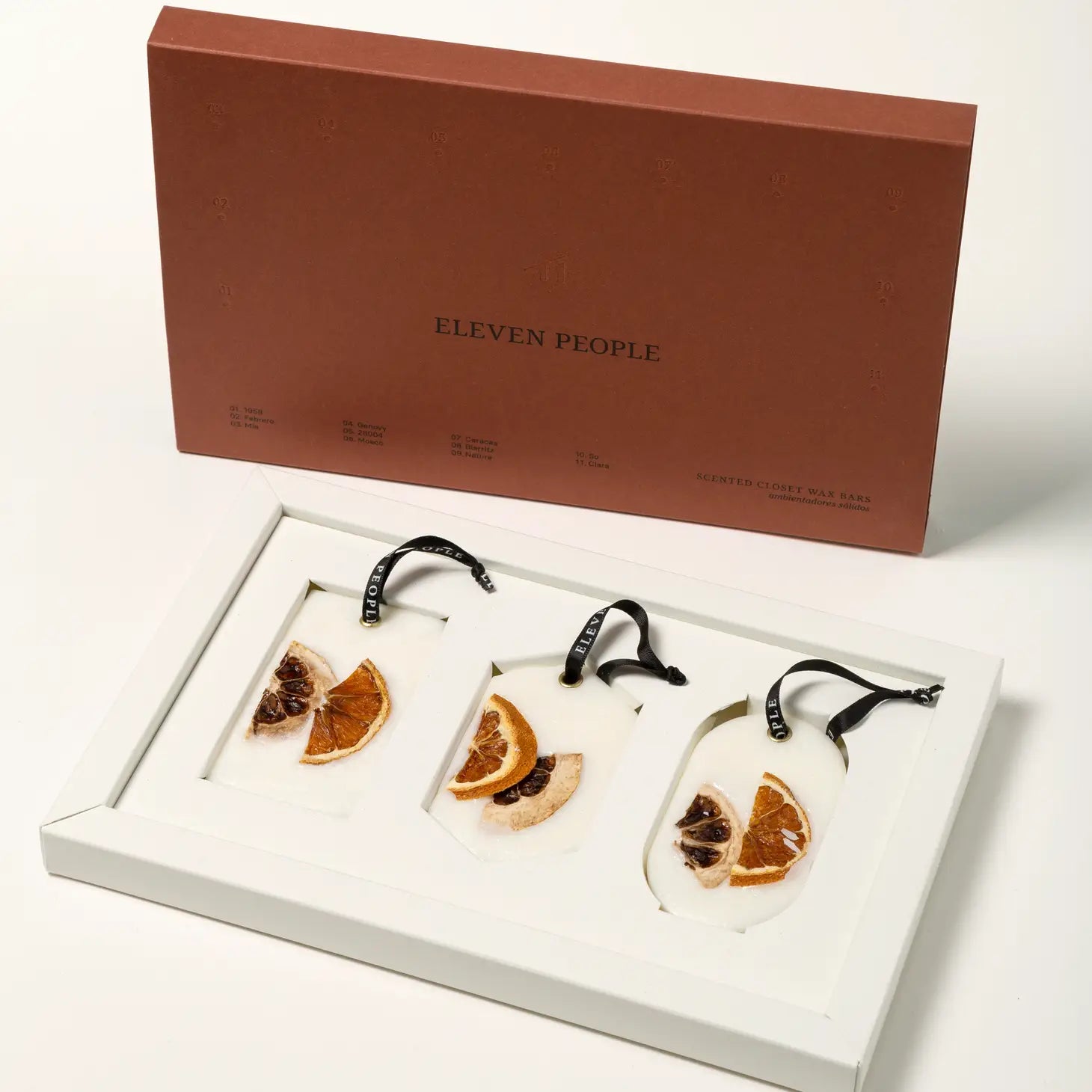 "Coffret de palets de cire parfumée – Bergamote, mandarine et basilic"