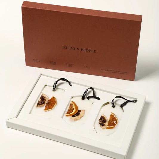 "Coffret de palets de cire parfumée – Bergamote, mandarine et basilic"